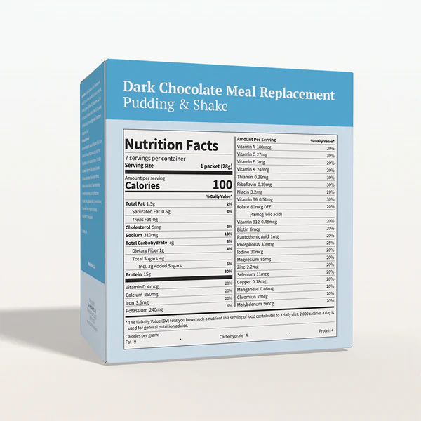 BestMed Dark Chocolate Pudding & Shake Meal Replacement (7ct)