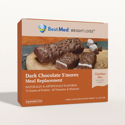 BestMed Meal Replacement Protein Bar, Chocolate S'mores (7ct)
