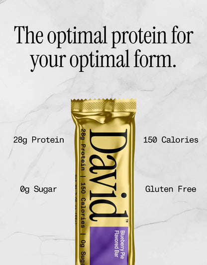 David Bars 28g High-Protein | Blueberry Pie (1ct)