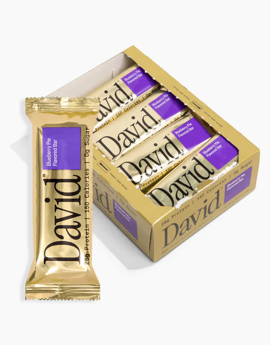 David Bars 28g High-Protein | Blueberry Pie (12ct)