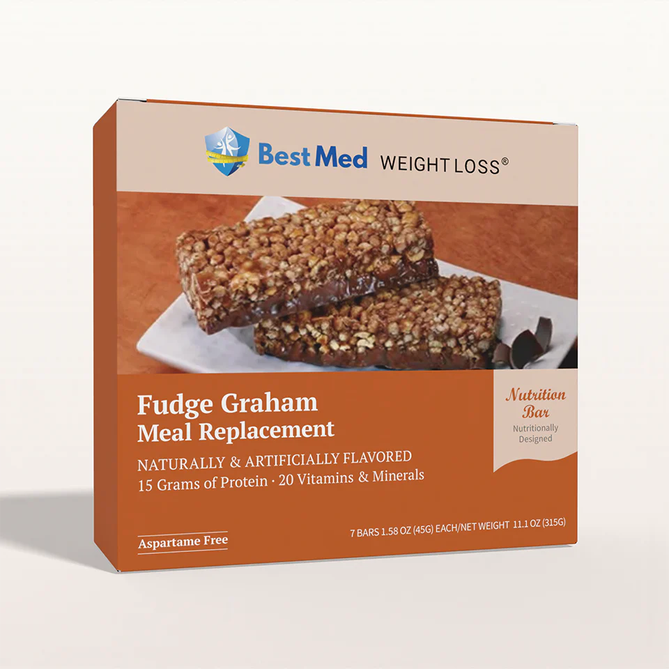 BestMed Meal Replacement Protein Bar, Fudge Graham (7ct)