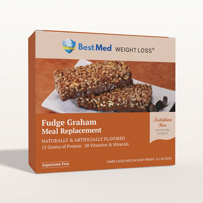 BestMed Meal Replacement Protein Bar, Fudge Graham (7ct)