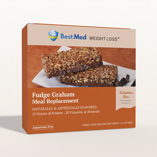 BestMed Meal Replacement Protein Bar, Fudge Graham (7ct)
