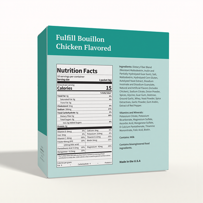 BestMed Fulfill Fiber Bouillon, Chicken (10ct)