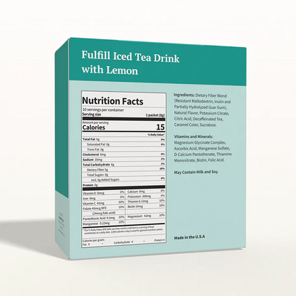 BestMed Fulfill High-Fiber Drink, Iced Tea (10ct)