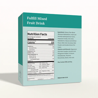 BestMed Fulfill High-Fiber Drink, Mixed Fruit (10ct)