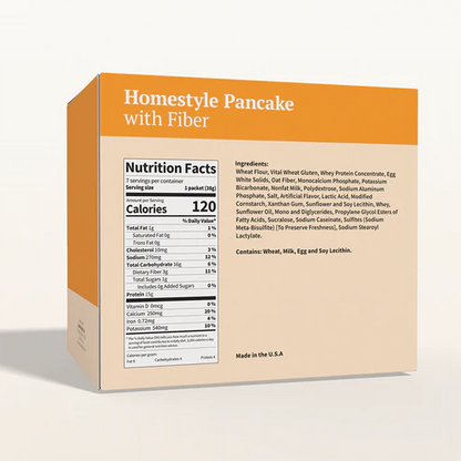 BestMed Protein Pancake, Homestyle with High-Fiber (7ct)