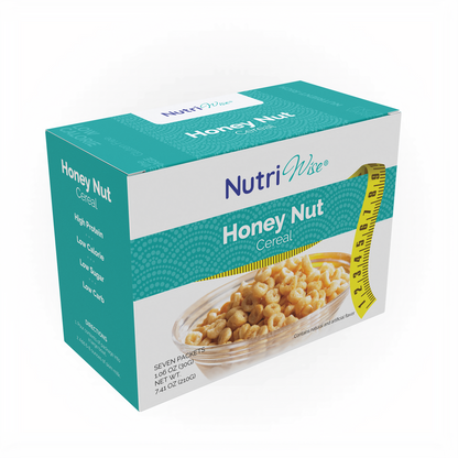 NutriWise Honey Nut Cereal,  Low-Carb Breakfast (7/Box)