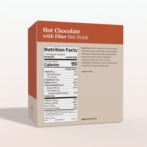 BestMed Hot Chocolate with High-Fiber (7ct)