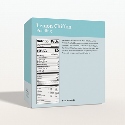 BestMed High-Protein, Low-Carb Pudding, Lemon Chiffon (7ct)