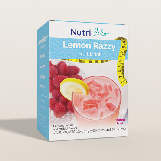 NutriWise Lemon Razzy Drink, Low-Calorie Drink(7/Box)