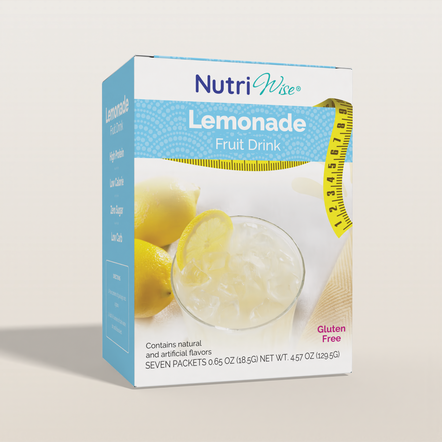 NutriWise Lemonade Diet High-Protein Fruit Drink (7/Box)