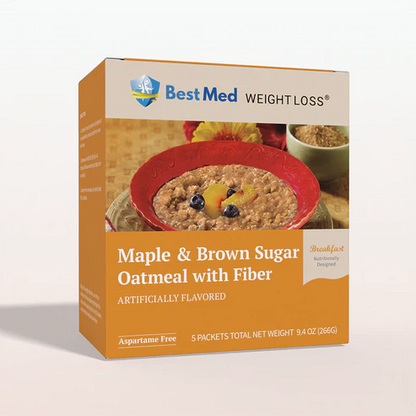 BestMed High-Protein Oatmeal with Fiber, Maple Brown Sugar (5ct)