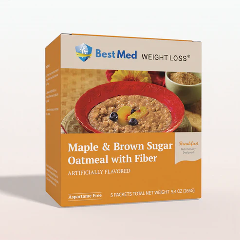 🎁 BestMed High-Protein Oatmeal with Fiber, Maple Brown Sugar (5ct) (100% off)