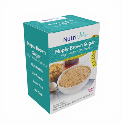 NutriWise Maple Brown Sugar Oatmeal (7/Box)