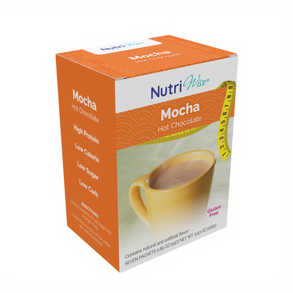 NutriWise Mocha Hot Chocolate (7/Box)