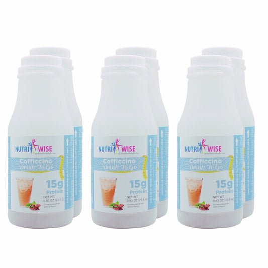 NutriWise - Cofficcino Protein Drink (96 Bottles) - Doctors Weight Loss