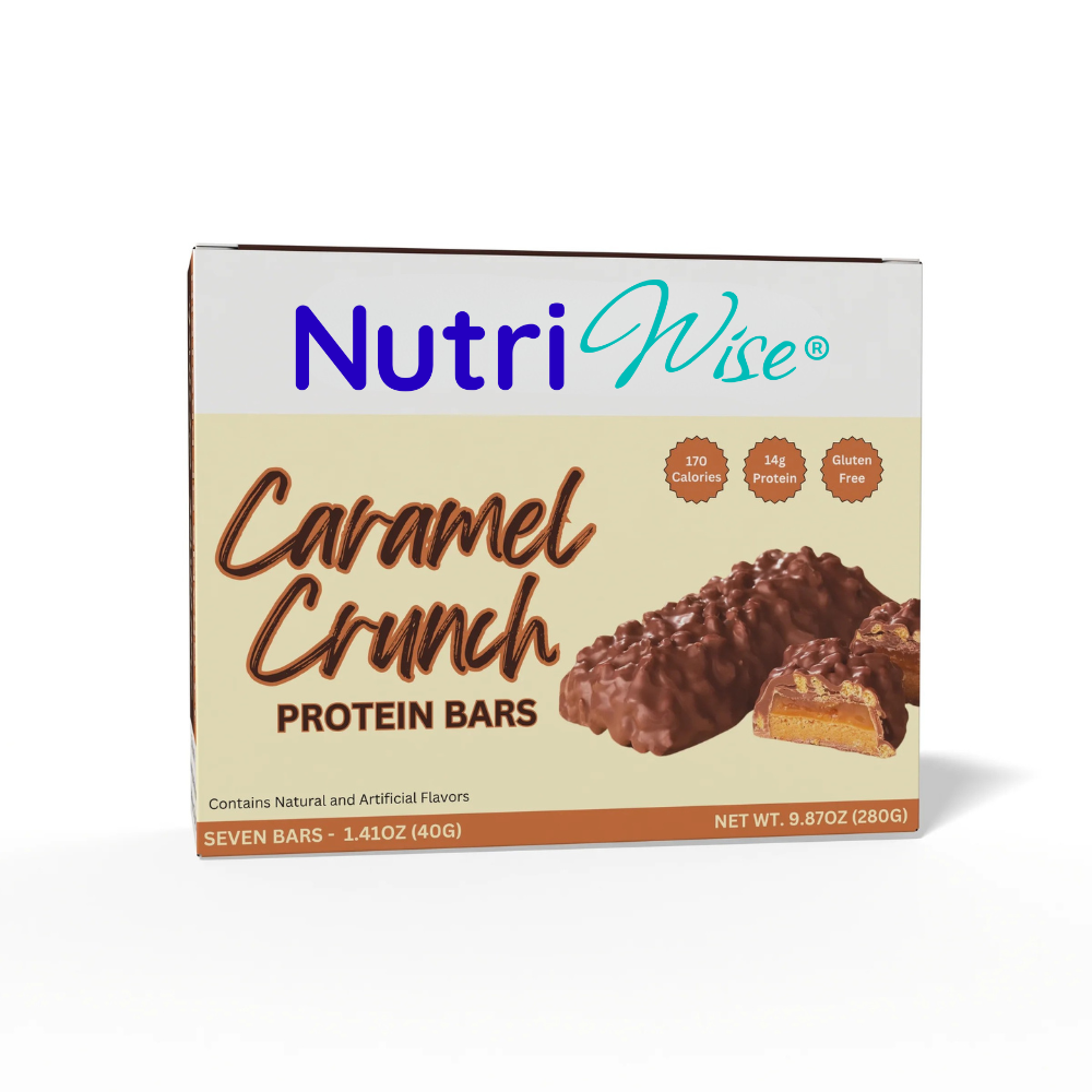 NutriWise Caramel Crunch High-Protein Bars (7ct)