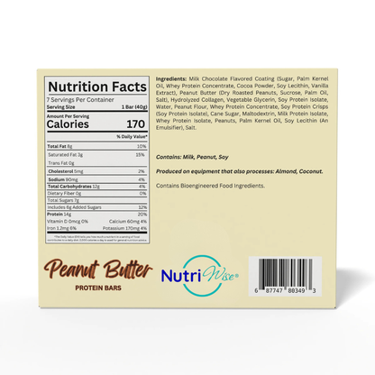 NutriWise Peanut Butter Protein Bar (7ct)