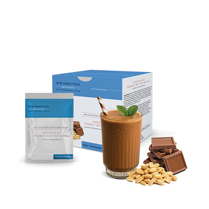 New Direction Chocolate Peanut Butter Shake | 27g Protein (7ct)