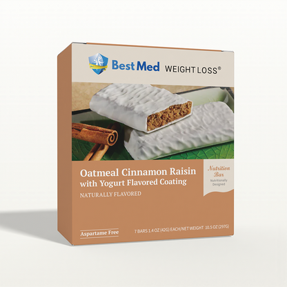 BestMed High-Protein Snack Bar, Oatmeal Cinnamon (7ct)