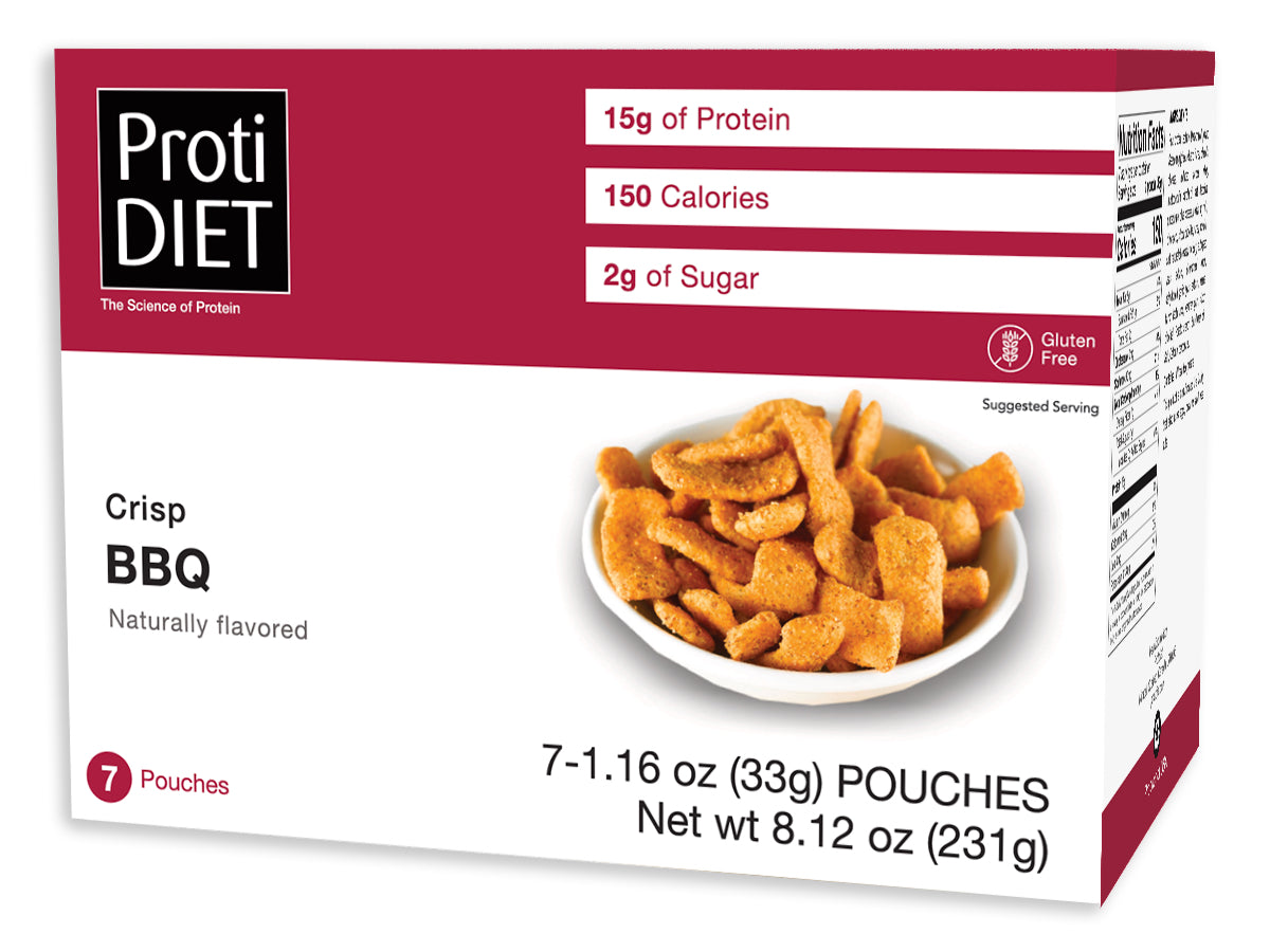 ProtiDIET BBQ Protein Crisps | High-Protein, Low-Calorie Snack (7ct ...