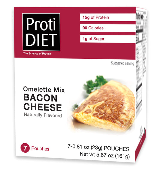 ProtiDiet - Bacon Cheese Omelette (7/Box) - Doctors Weight Loss