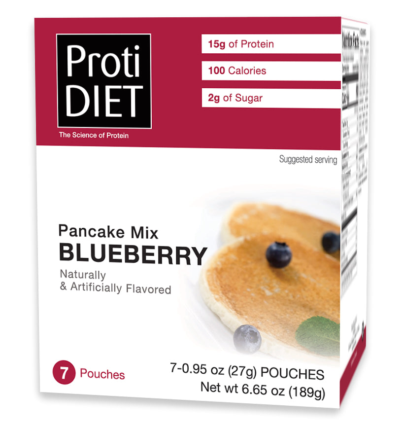 ProtiDIET Blueberry Pancake Mix | High-Protein Breakfast (7ct) – NutriWise
