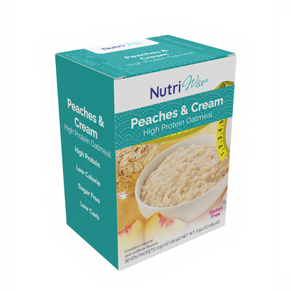 NutriWise Peaches & Cream Oatmeal (7/Box)