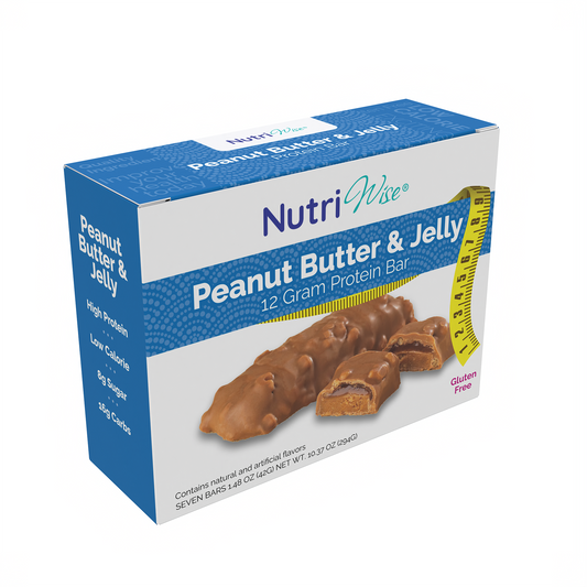 NutriWise Peanut Butter & Jelly Bar (7/Box)