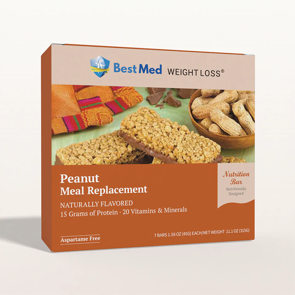 BestMed Meal Replacement Protein Bar, Peanut (7ct)