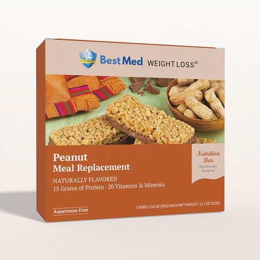 BestMed Meal Replacement Protein Bar, Peanut (7ct)