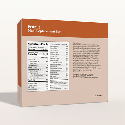 BestMed Meal Replacement Protein Bar, Peanut (7ct)