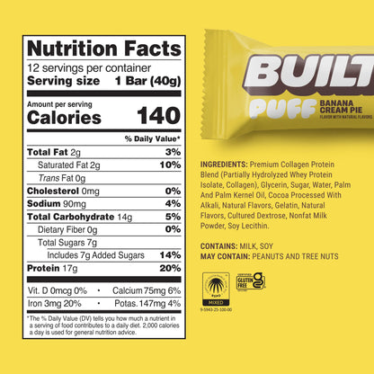 Built - Banana Cream Pie Puff Bar (1ct)
