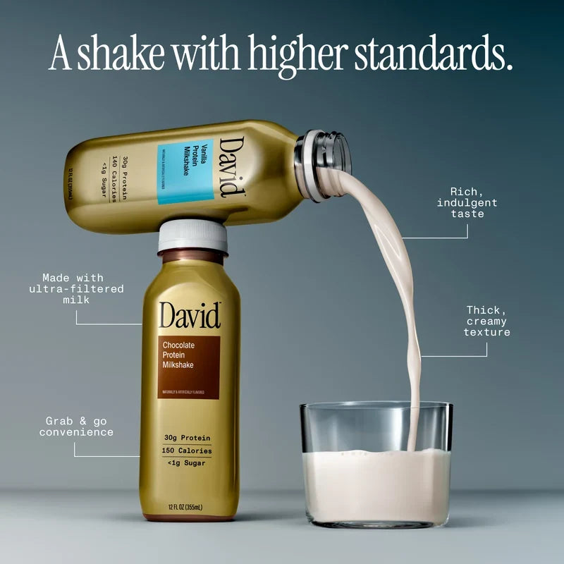 David 30g High-Protein Vanilla Milkshake (1 bottle)