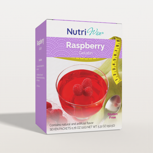 NutriWise Raspberry Gelatin (7/Box)