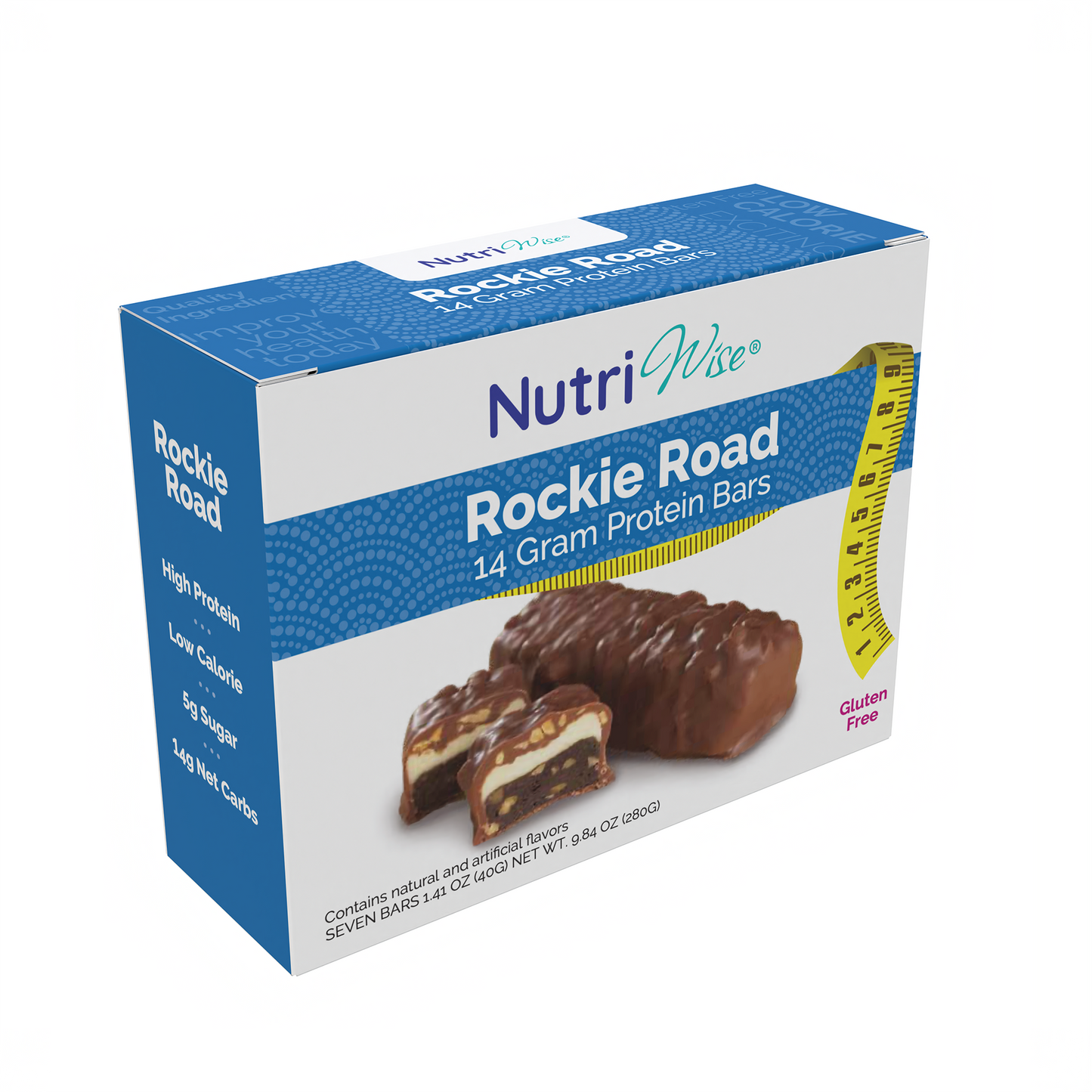 NutriWise Rockie Road Protein Diet Bars (7/Box)