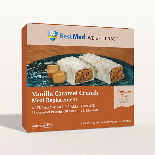 BestMed Meal Replacement Protein Bar, Vanilla Caramel Crunch (7ct)