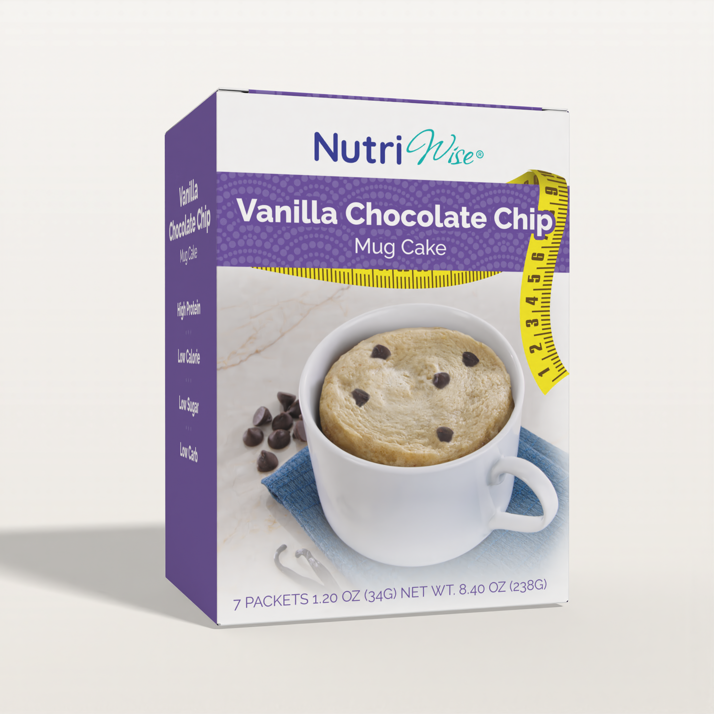 🎁 NutriWise Diet High-Protein Vanilla Chocolate Chip Mug Cake Mix (7ct) (100% off)