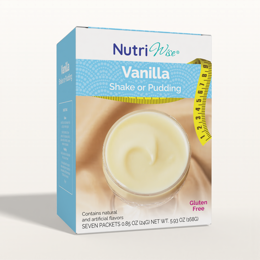 NutriWise Vanilla Shake or Pudding, Low-Calorie Dessert (7/Box)