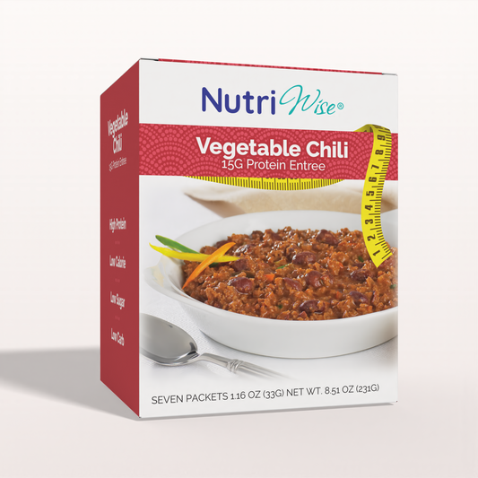 NutriWise Vegetable Chili, Nutritious Protein and Fiber Meal (7/Box)