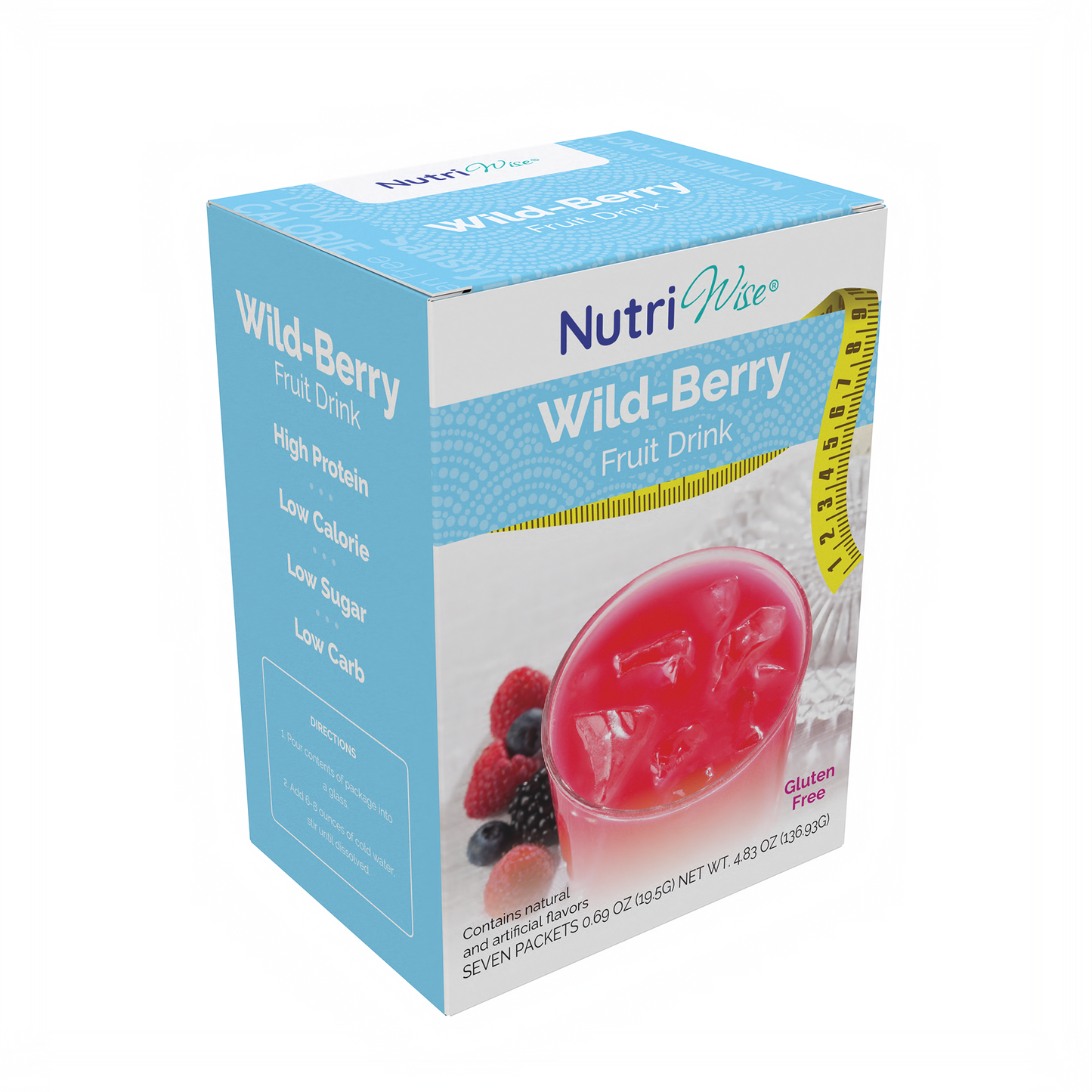 NutriWise Wild Berry Fruit Drink (7/Box)