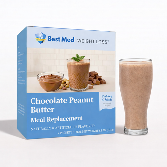 BestMed Chocolate Peanut Butter Pudding & Shake Meal Replacement (7ct)