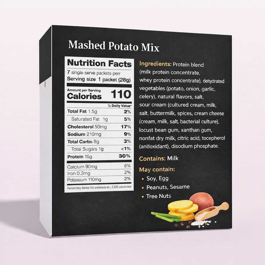 ProtiWise Mashed Potato Mix | High-Protein (7ct)