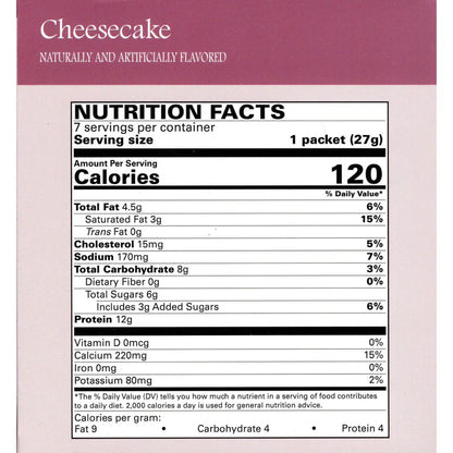 BestMed High-Protein Pudding, Cheesecake (7ct)