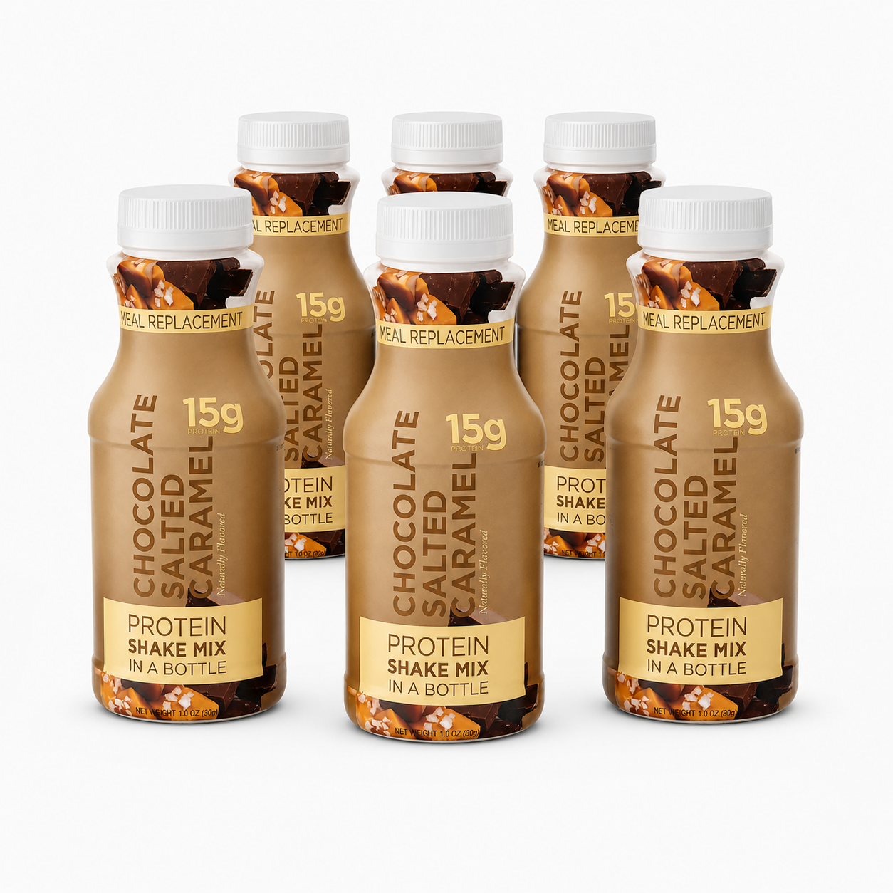 BestMed High Protein Shakes, Chocolate Salted Caramel Meal Replacement Drink (6ct)