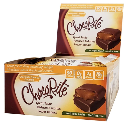 Chocolate Covered Caramels (16 pack) - ChocoRite - Doctors Weight Loss