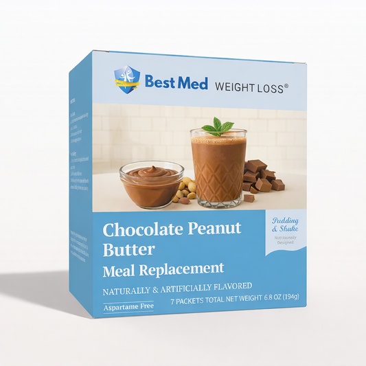 BestMed Chocolate Peanut Butter Pudding & Shake Meal Replacement (7ct)