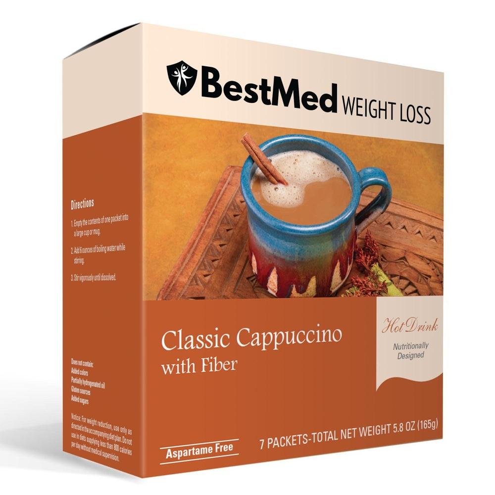 Classic Cappuccino with Fiber (7/Box) - BestMed - Doctors Weight Loss