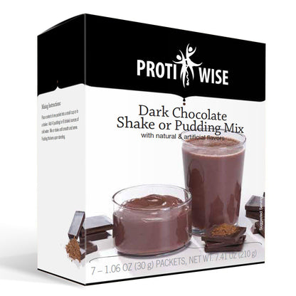 ProtiWise - Dark Chocolate Shake or Pudding Mix (7/Box) - Doctors Weight Loss